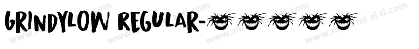 Grindylow Regular字体转换